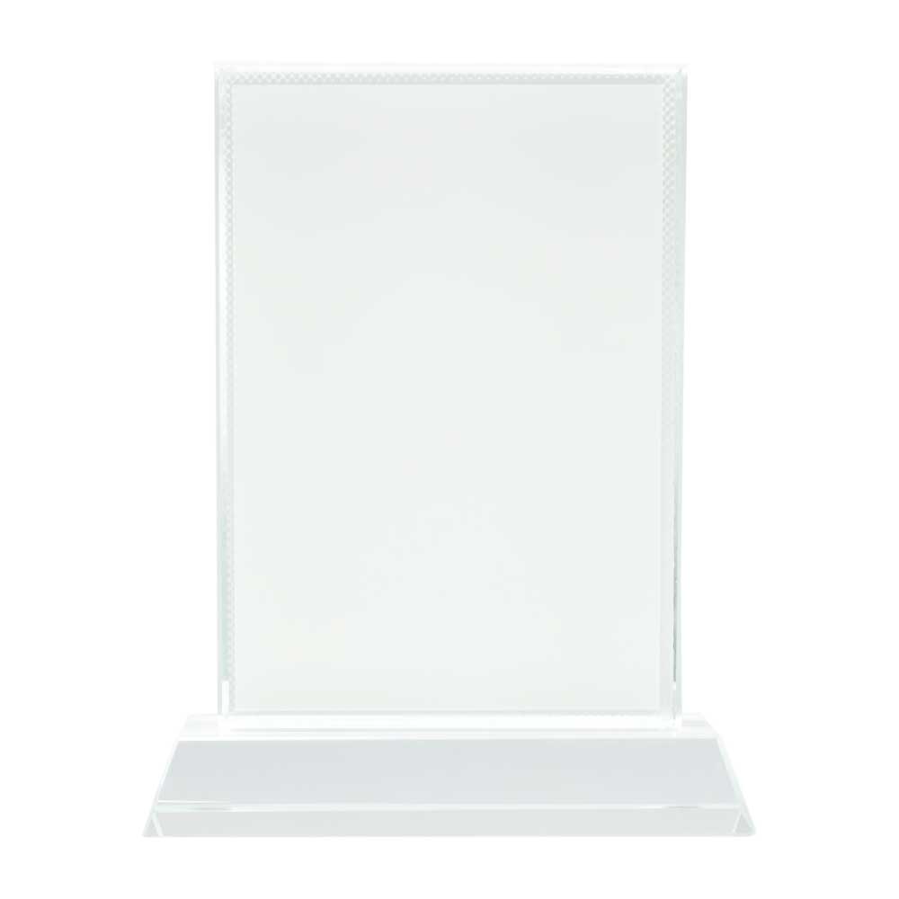 Reconocimiento rectangular de cristal para escritorio