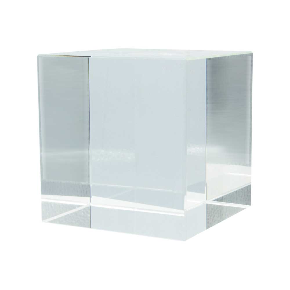 Clear Crystal Cube Award