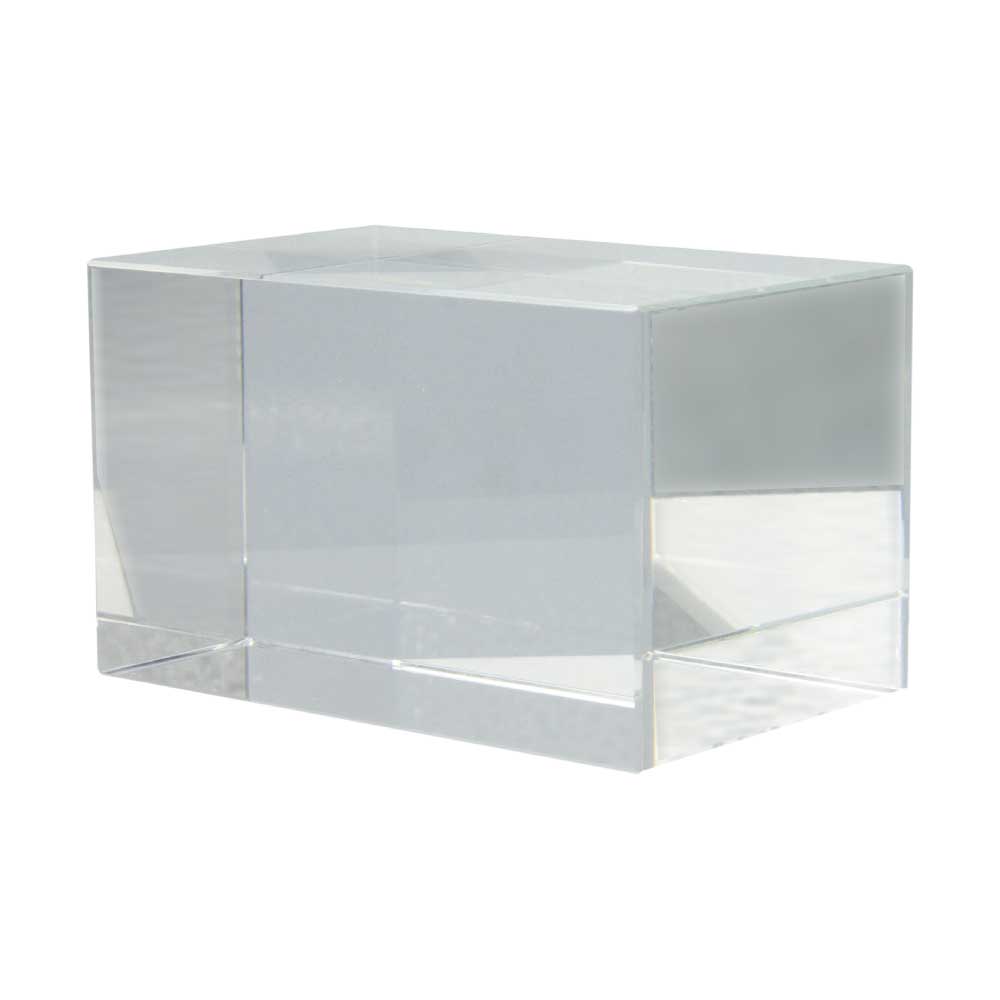 Troféu de bloco retangular de cristal