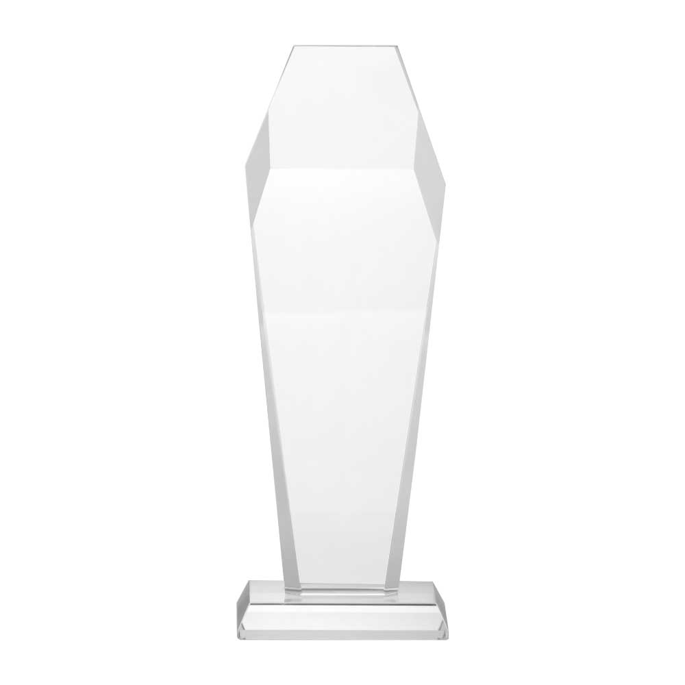 Tall Hexagon Crystal Award