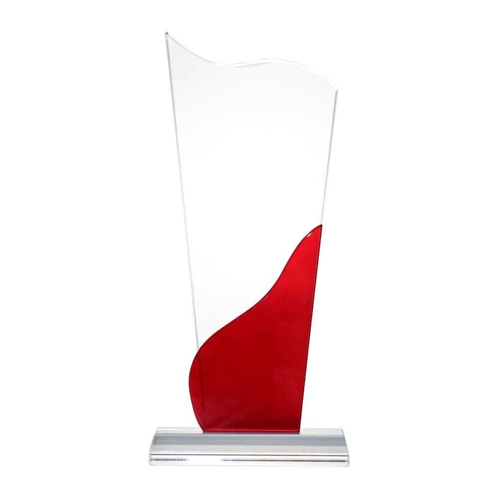 Reconocimiento de cristal tipo torre con onda roja