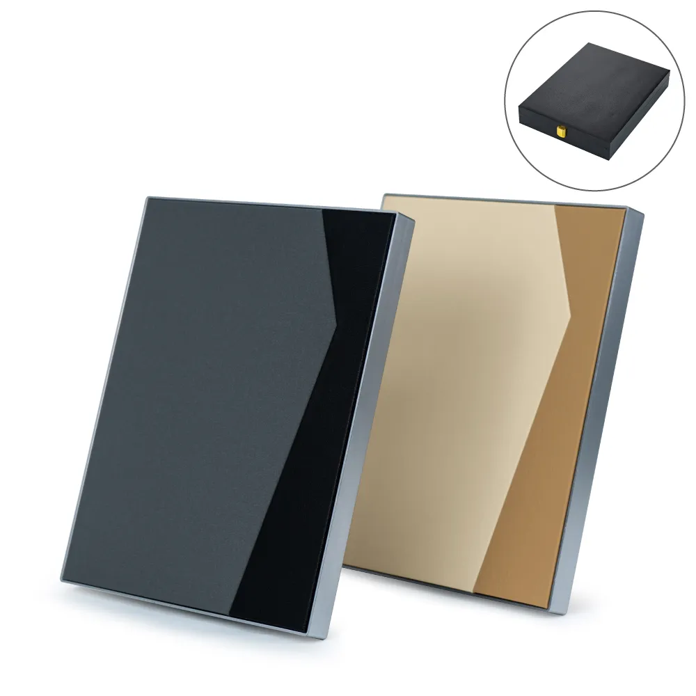 Two-Tone PU Leather Award Plaque