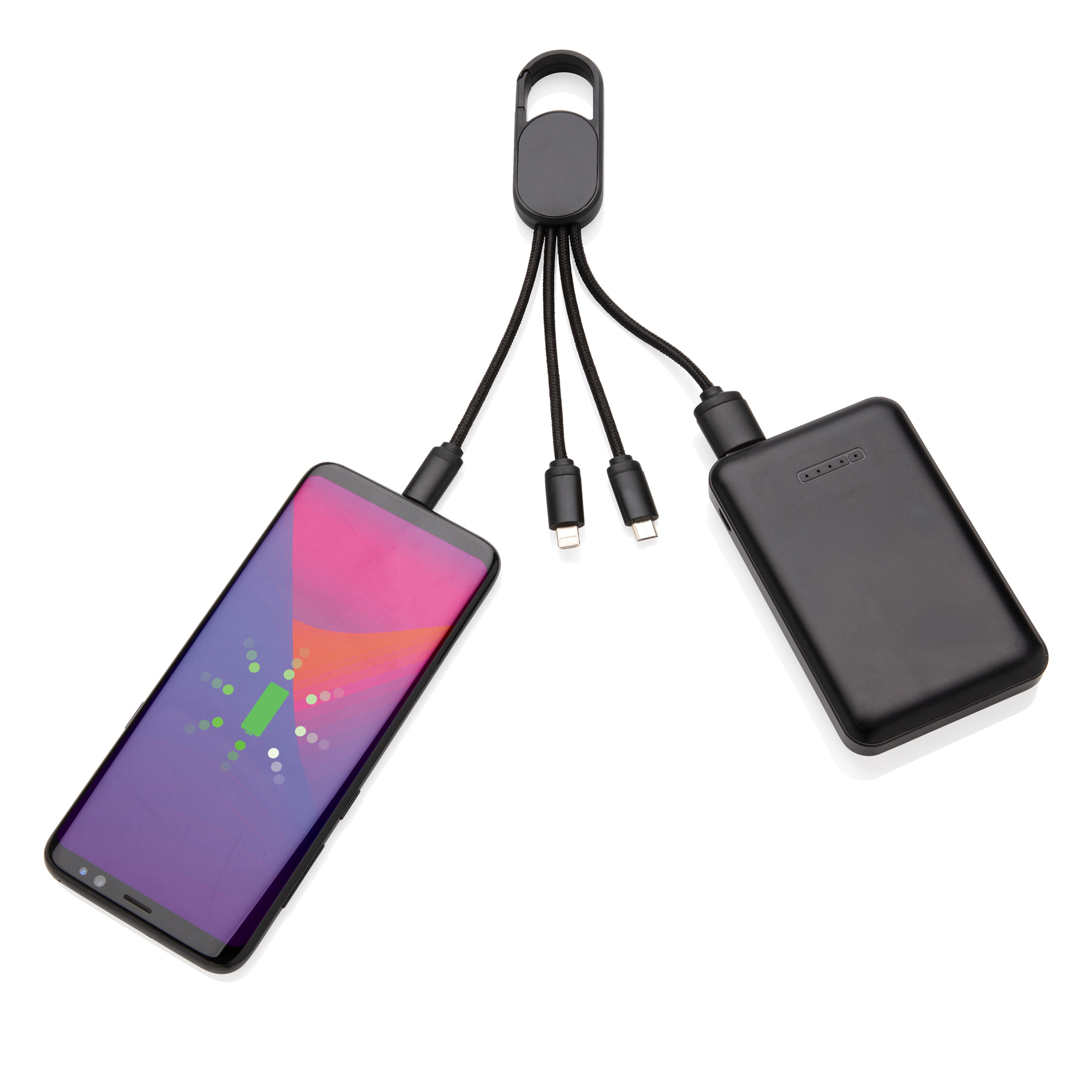 4-in-1 Charging Cable with Clip