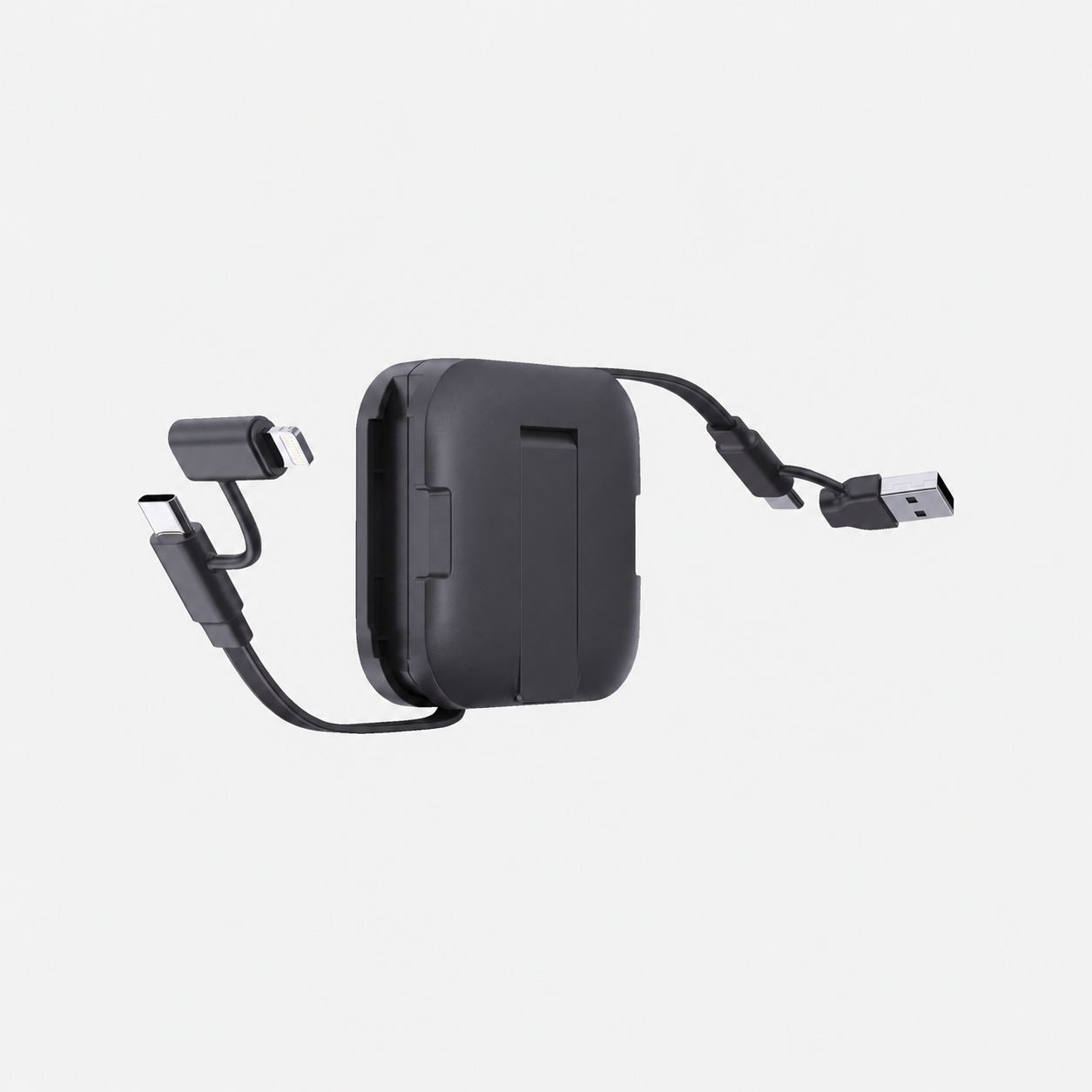 Soporte para teléfono con cable retráctil de 100 W