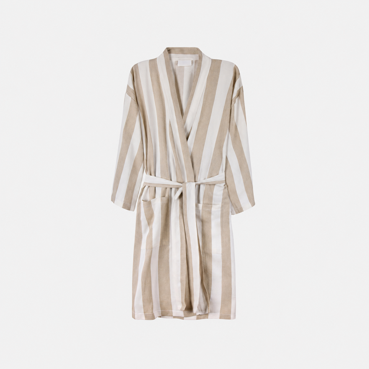 Lightweight Striped Recycled Cotton Robe