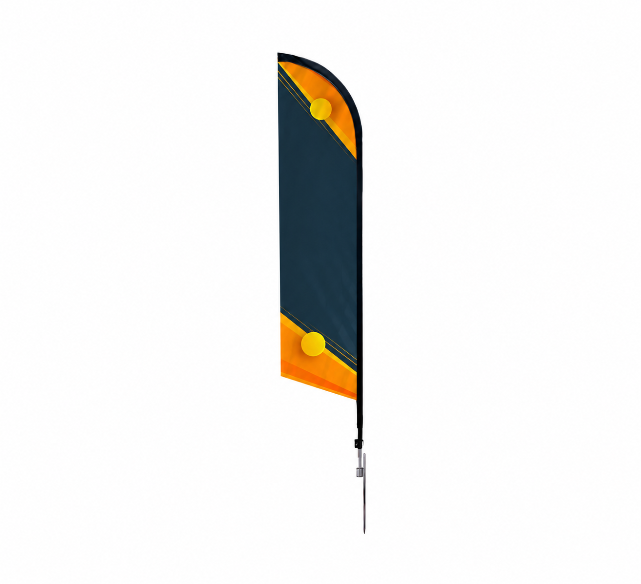 Blade-Shaped Advertising Flags