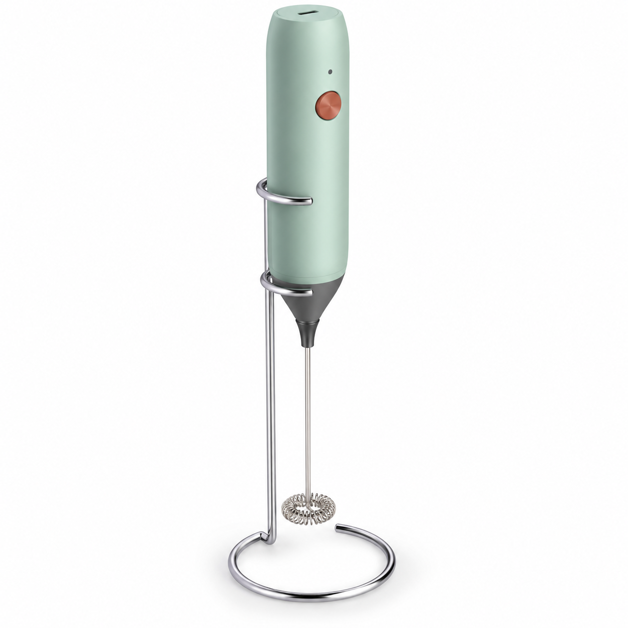 Rechargeable Handheld Milk Frother With Stand