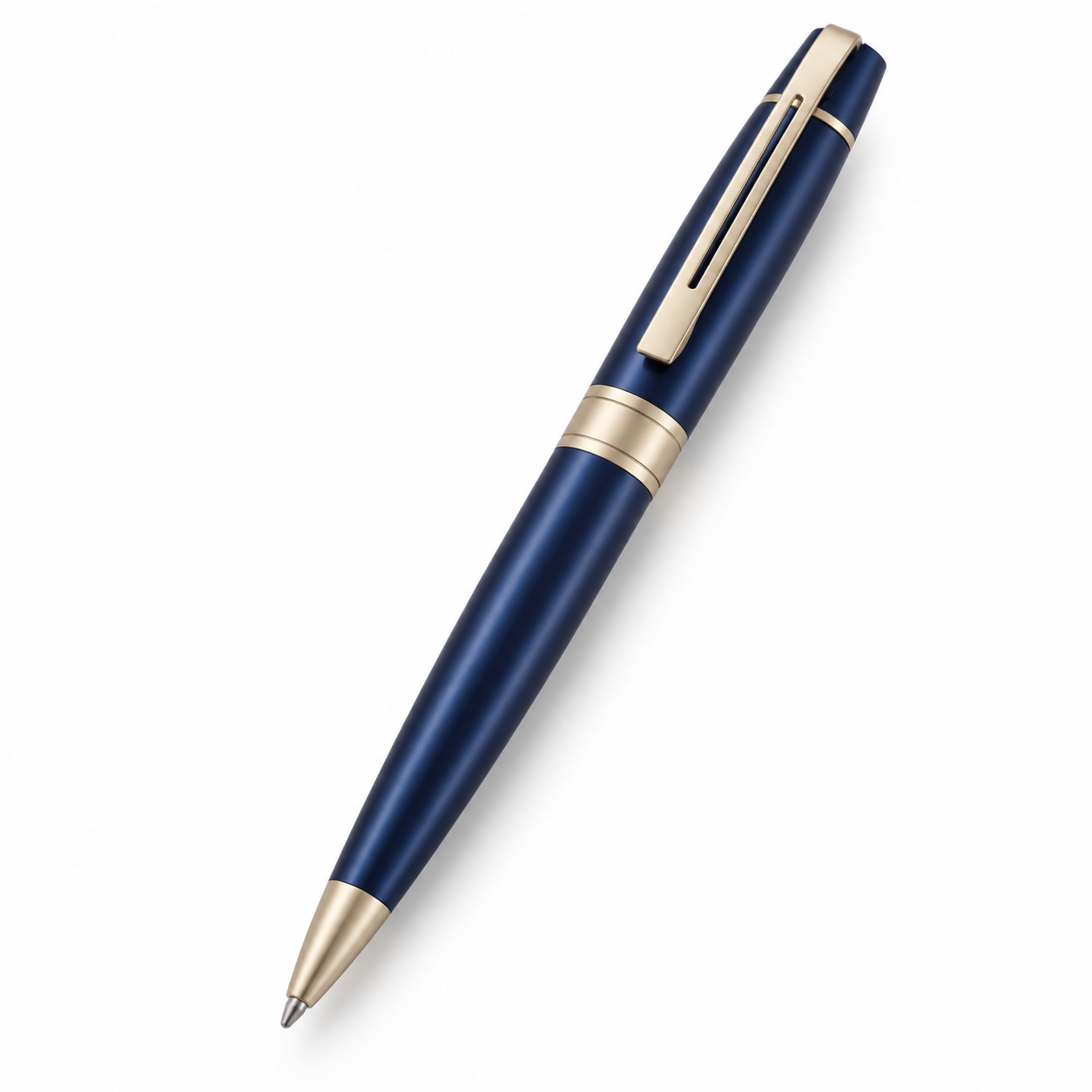 Ballpoint Pen and Leather Pouch Gift Set