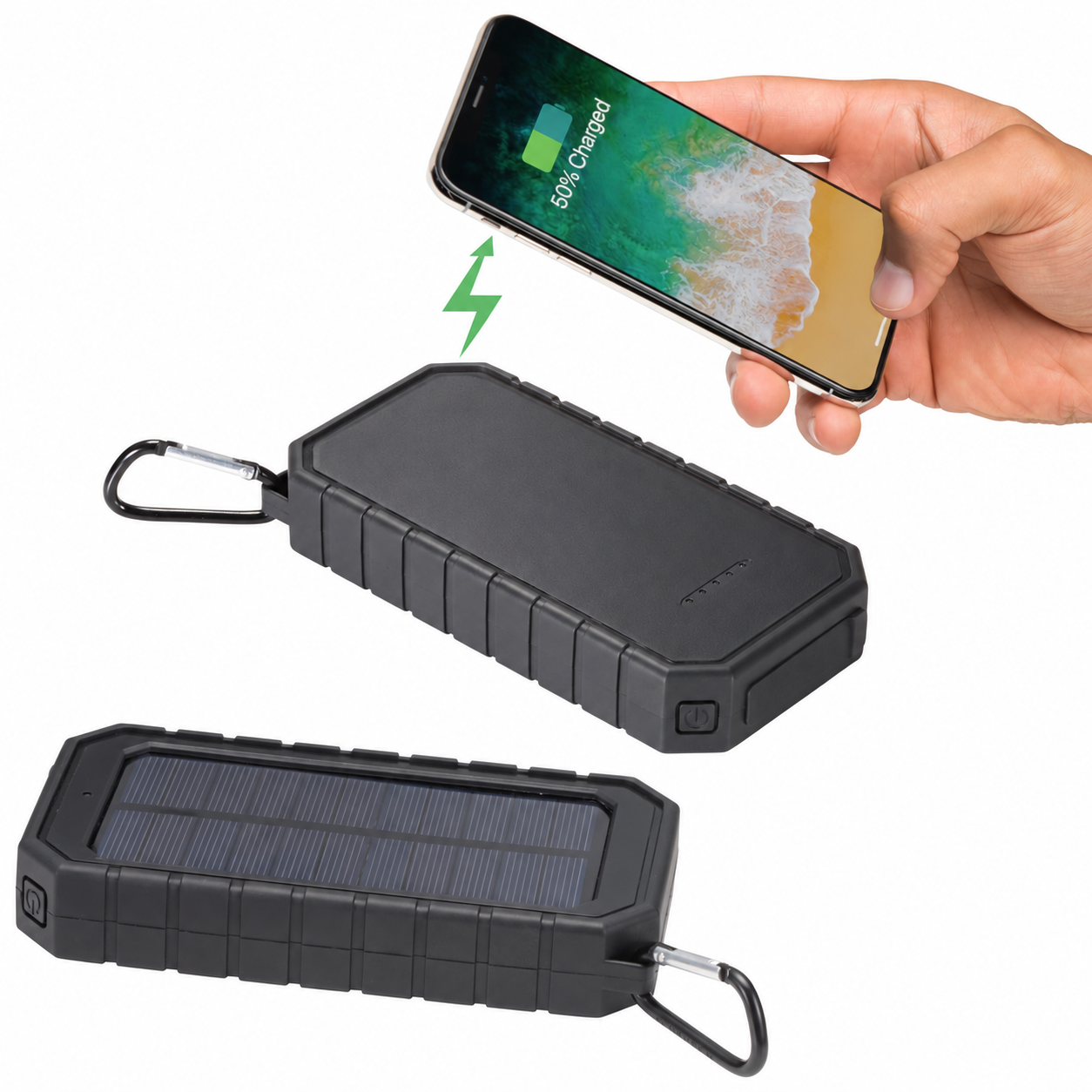 10,000 mAh Solar Wireless Power Bank