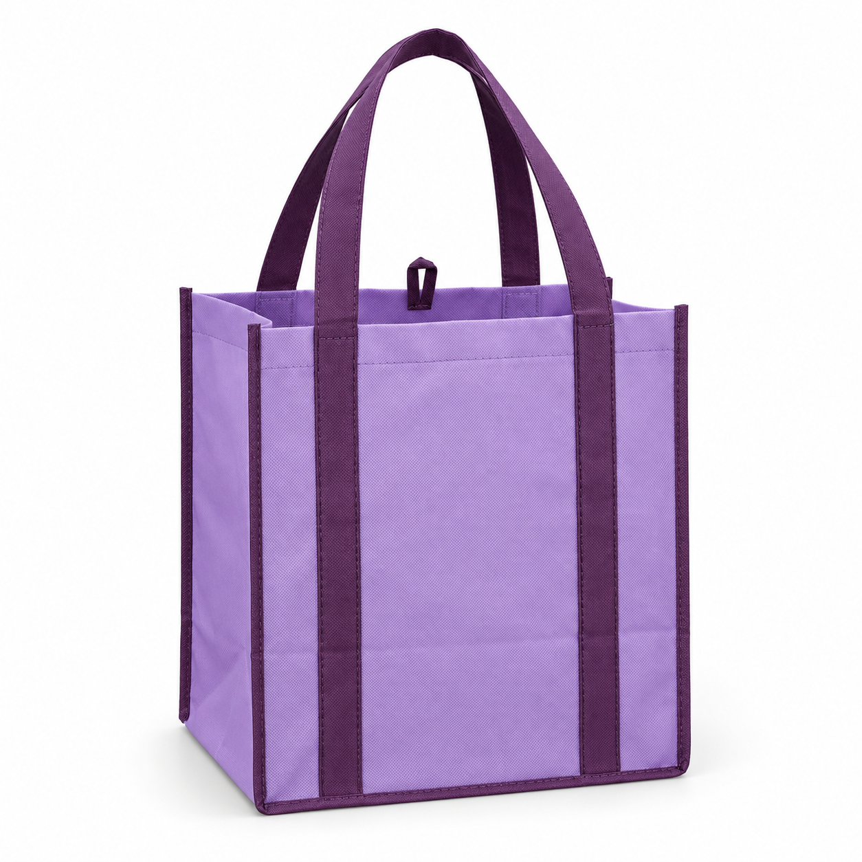 Bolsa para compras de tela no tejida con fuelle ancho