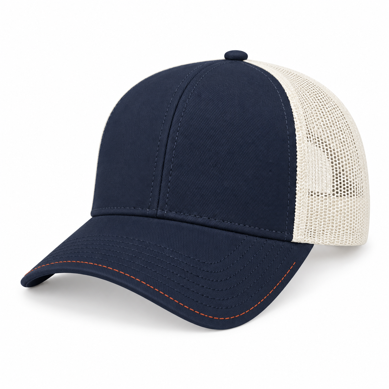 Two-Tone Mesh-Back Cap