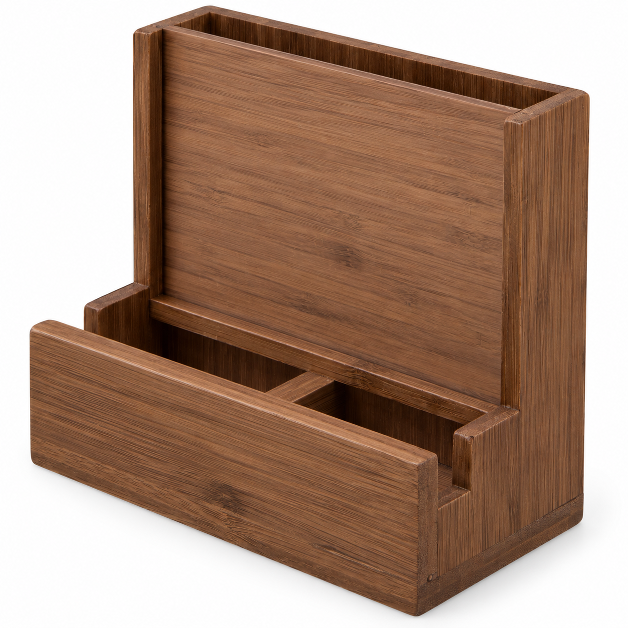 Bamboo Desk Organizer with Photo Frame