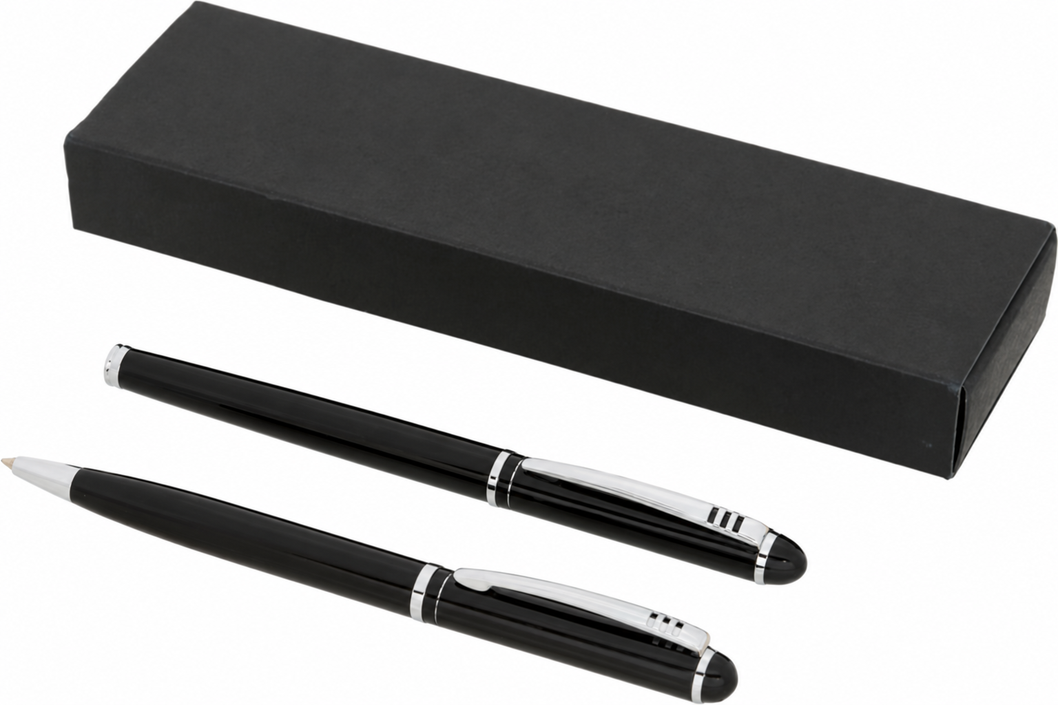 Metal Ballpoint and Rollerball Pen Set