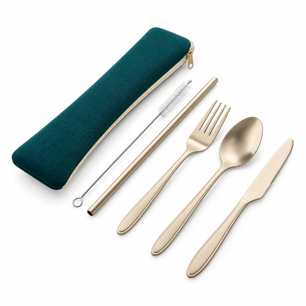 Reusable Cutlery & Straw Set